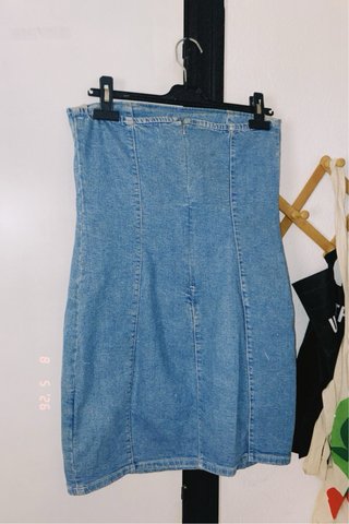 Vestido vaquero Bershka
