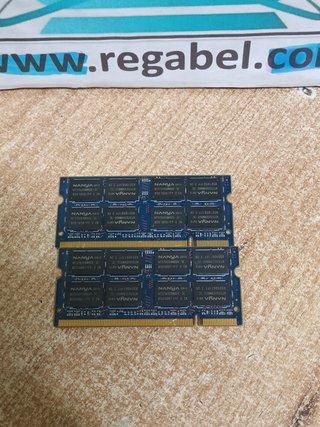 2 memorie RAM DDR2, 2GB SO-DIMM, 667MHz, NanYa