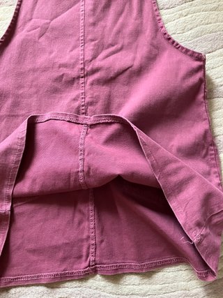 Vestido peto corto de algodón