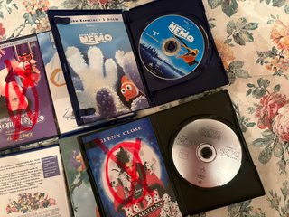 Lote 4 Películas DVD Disney y Pixar (Español)