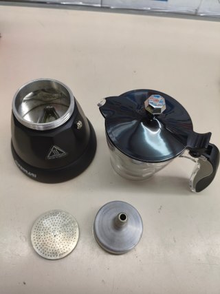 Cafetera moka eléctrica programable para 3 tazas