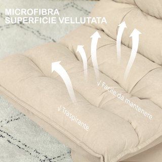 Poltrona Relax Girevole 360° con Schienale Regolab