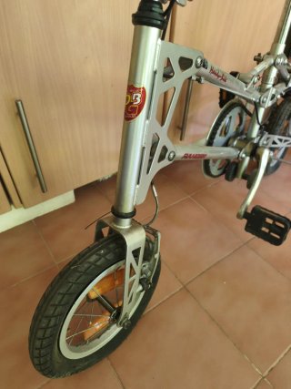 Bicicleta Plegable Plata