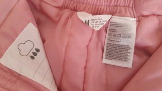 Pantalón de esquí H&M rosa talla 5-6 años