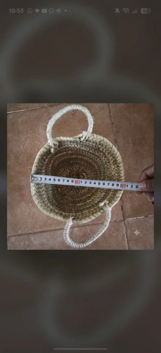 Cesta mimbre multiusos asas