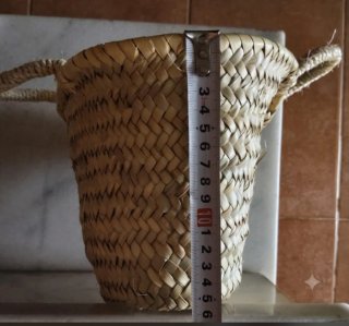 Cesta mimbre multiusos asas