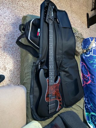 Bajo Harley Benton MB-5 Deluxe Negro