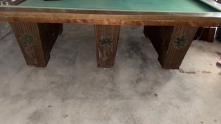 Mesa de billar verde