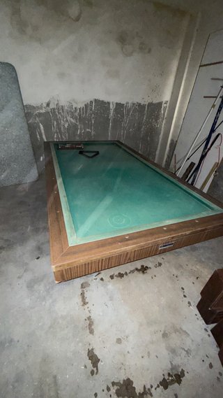Mesa de billar verde