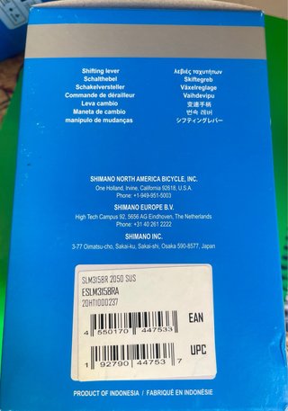 Shimano SL-M315 Mandos Cambio 3x8 Velocidades
