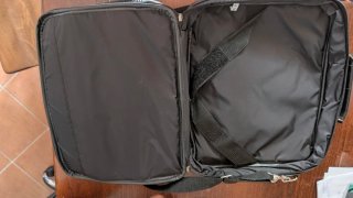 Borsa porta PC nera in similpelle