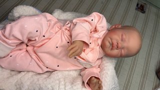 Muñeca Reborn Vinilo Bebé Durmiendo