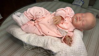 Muñeca Reborn Vinilo Bebé Durmiendo