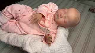 Muñeca Reborn Vinilo Bebé Durmiendo