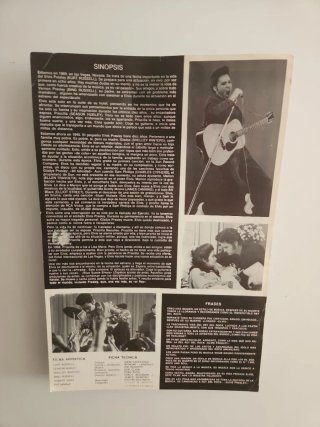 Ficha Cine Elvis Presley Antigua