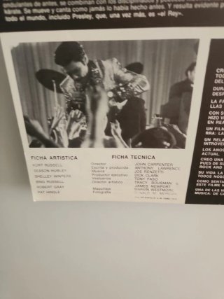 Ficha Cine Elvis Presley Antigua