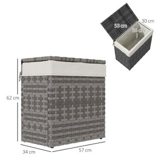 Cesta Contenitore da Giardino e Casa in Rattan con