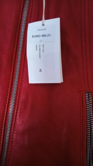 Chaqueta de cuero napa made in Italy (460€)