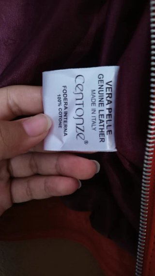 Chaqueta de cuero napa made in Italy (460€)