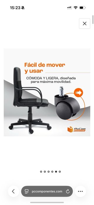 Sedia da scrivania IKEA nera