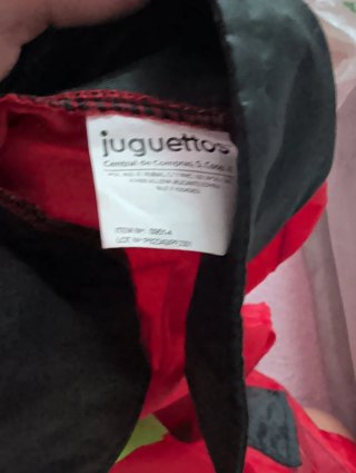 Disfraz bombero y maletín de juguete