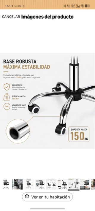 Sedia da ufficio ergonomica nera