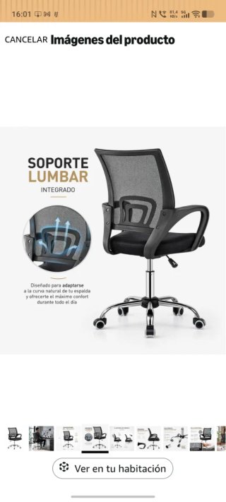 Sedia da ufficio ergonomica nera