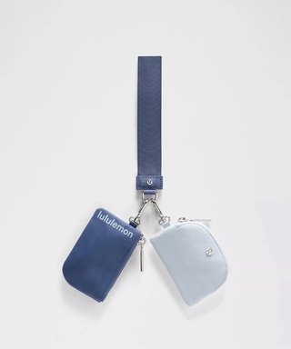 Lululemon Dual Pouch Wristlet Monedero Azul
