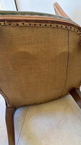 Sillas Vintage Clásicas Artesanía Madera y Cuero