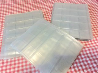 50 Hojas plástico sellos/monedas