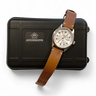 RELOJ ADDIESDIVE AD2048 AUTOMATICO ESFERA BLANCA CON CAJA Y PAPELES