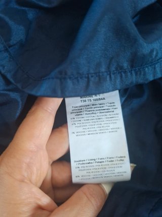 Abito blu damascato con fiocco Morg