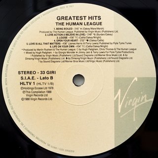 The Human League - Greatest Hits LP
