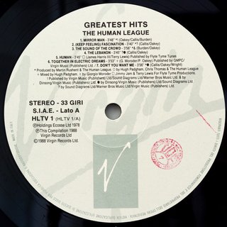 The Human League - Greatest Hits LP