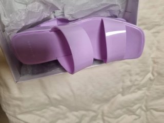 Miriade sandali in silicone viola