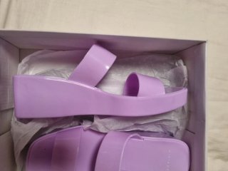 Miriade sandali in silicone viola