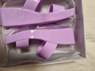 Miriade sandali in silicone viola