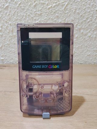 Carcasa Game Boy Color Morada Transparente
