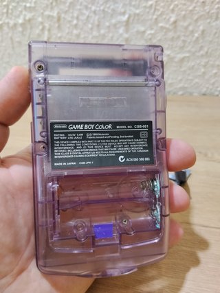 Carcasa Game Boy Color Morada Transparente