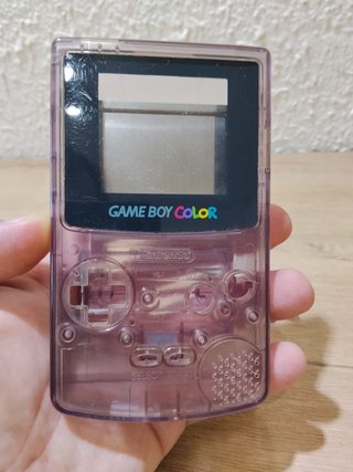Carcasa Game Boy Color Morada Transparente