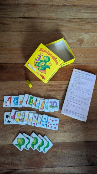 Juego infantil HABA dino de números