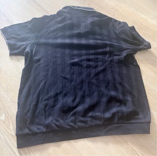 Camiseta Zara Negra Talla L Rayas Verticales