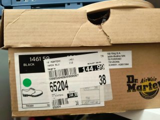 Zapatos Dr. Martens 1461 Cuero Negro Talla 38
