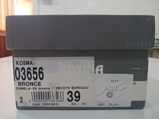 ZAPATILLAS PIEL DESTALONADAS MUJER T.39 KOSMA