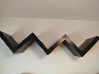 Estantería Zigzag Ikea Negra