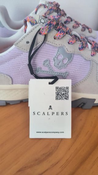Zapatillas Scalpers Talla 40 Morado/Beige