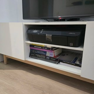 Mueble TV ARTIC blanco y madera