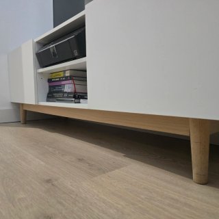 Mueble TV ARTIC blanco y madera