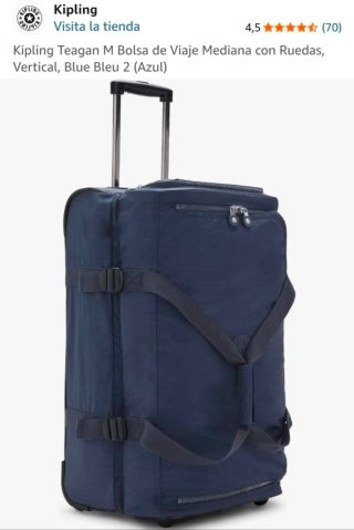 Mochila de viaje Kipling con ruedas 72L