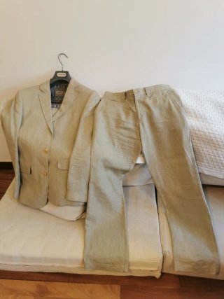 Traje de lino Florentino Beige